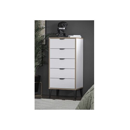 Hanah home Komoda s ladicama Arden, 50 x 105 x 40 cm, Bijela Slike