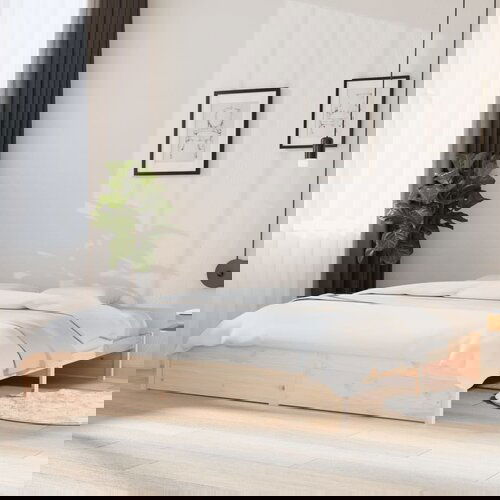 Furnova Posteljni okvir iz trdnega lesa 200x200 cm, (21937452) Slike