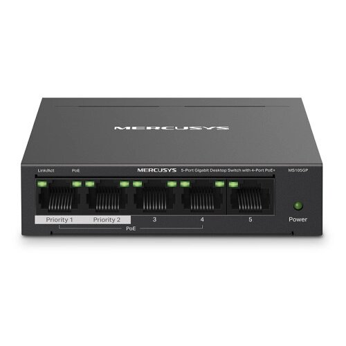 Mercusys LAN Switch MS105GP 5-port 10/100/1000 / 4PoE Cene
