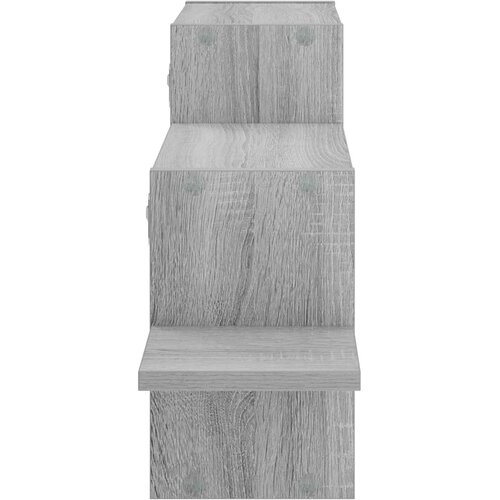  Polica na zidu Siva Sonoma 95 x 17 x 37 cm Konstruirano drvo Slike
