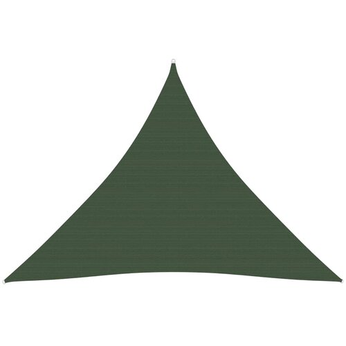 vidaXL Senčno jadro 160 g/m² temno zeleno 3,6x3,6x3,6 m HDPE Cene