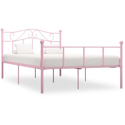  Okvir za krevet ružičasti metalni 160 x 200 cm Cijene