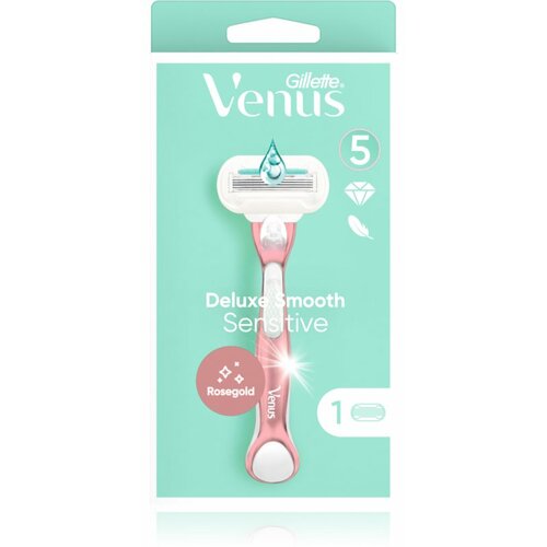 Gillette Venus RoseGold Extra Smooth Sensitive brijač + 1 zamenska oštrica Slike