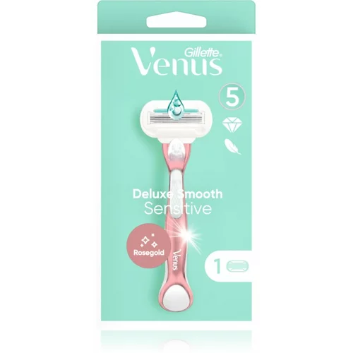 Gillette Venus Venus Extra Smooth Sensitive brivnik + nadomestna glava Rose Gold