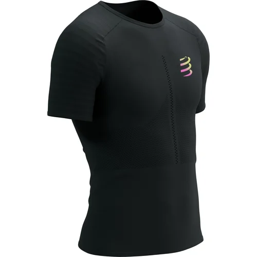 Compressport Racing SS Tshirt M Black/Safety Yellow XL Tekaška majica s kratkim rokavom