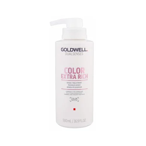 Goldwell dualsenses color extra rich 60 sec treatment obnavljajoča maska za barvane lase 500 ml