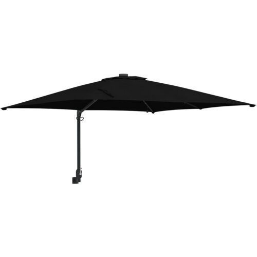 vidaXL Vrtni suncobran Crna 248.5 x 247.5 x 160 cm tkanina Cene