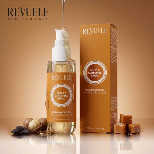 Revuele Nutty Caramel Snug Fragranced Oil parfumirano ulje za tijelo za žene 100 ml Slike