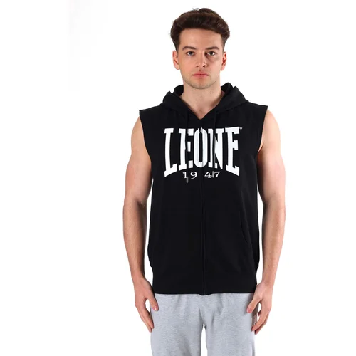 Leone Men's sleeveless hoodie with zipper