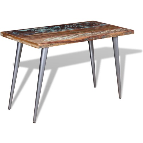 Maison Chic Jedilna miza - Kuhinjska miza - Jedilni stol iz trdnega predelanega lesa 120x60x76 cm, (21715257) Cene