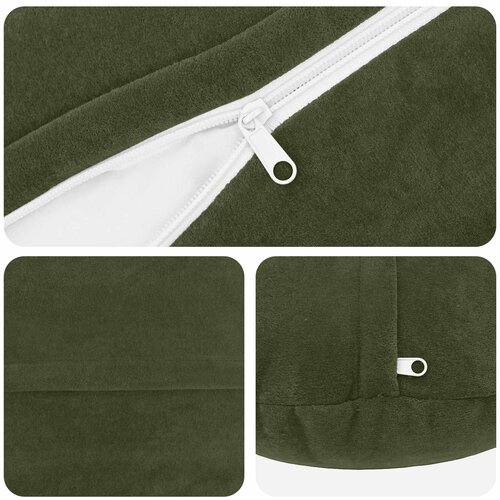  Presvlaka za jastuk 2 pcs HEERLEN Zelena &amp;Oslash; 30 cm Slike