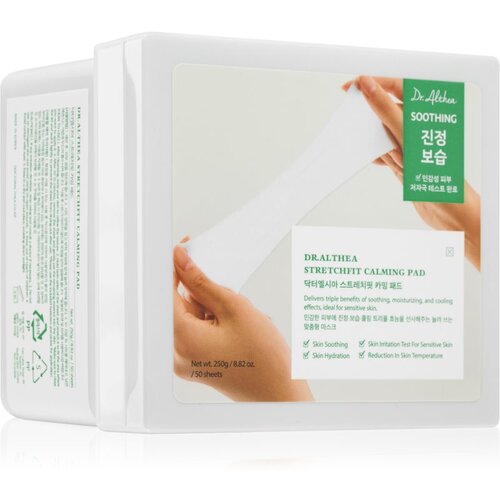 Dr. Althea StretchFit Calming Pad pomirjajoče blazinice za regeneracijo obraza 50 kos Slike