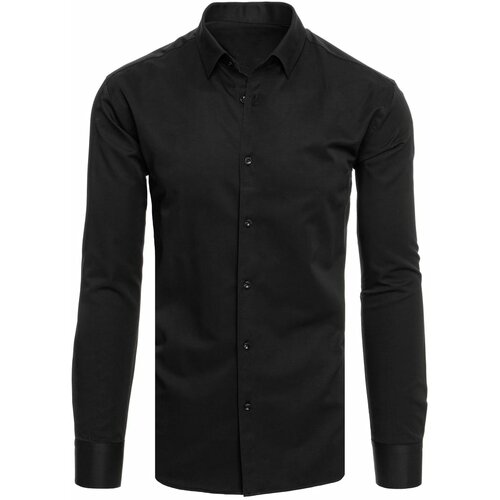 DStreet Men's Solid Black Shirt Slike