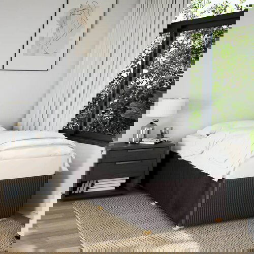 Furnova Posteljni okvir brez vzmetnice temno rjav 90x190 cm blago, (21940945) Slike