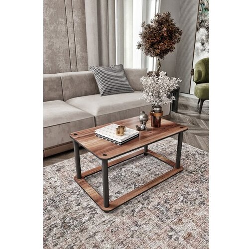 Hanah home Klub sto Hole Rect, 70x38x42 cm, Smeđi Cene