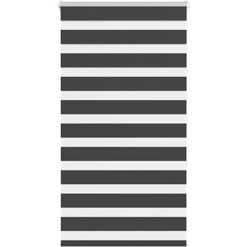 VidaXL Zavjesa zebra crna 85x150 cm &amp;scaron;irina tkanine 80,9 cm poliester Slike
