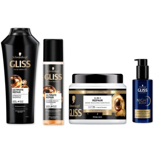 Schwarzkopf gliss set proizvoda za negu kose ultimative repair, 4 komada Slike