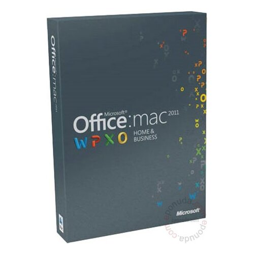 Microsoft Off Mac Home Business 1PK 2011 English CEE Only EM DVD W6F-00210 poslovni softver Slike