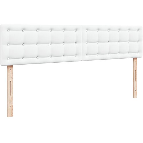  Otomanski okvir kreveta s madraca bijela 180x200cm umjetna koža Slike