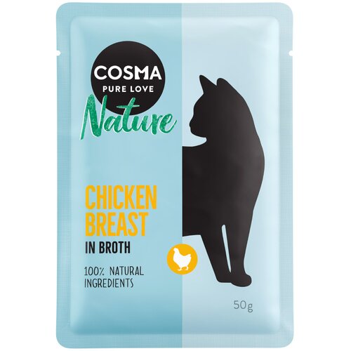 Cosma Ekonomično pakiranje: Nature hrana za mačke u vrećicama 18 x 50 g - pileća prsa Cijene