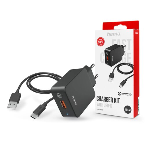 Hama 00201625 punjač za mobitel Mobilni telefon, Pametni telefon, Tablet Crno AC Brzo punjenje U zatvorenom Slike