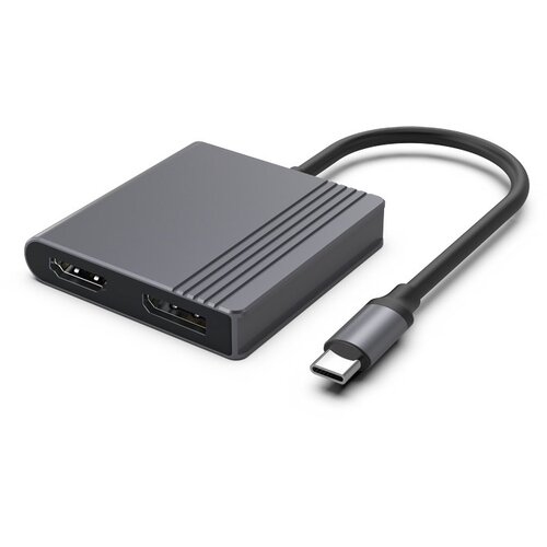 Gembird A-CM-HDMIFDPF-01 USB-C to HDMI + DP adapter, 4K 60Hz, black Cijene