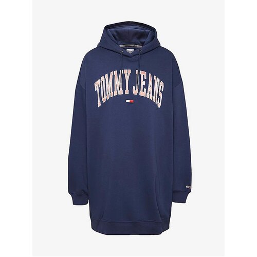 Tommy Jeans Haljina mornarsko plava / prljavo roza / crvena / bijela Slike