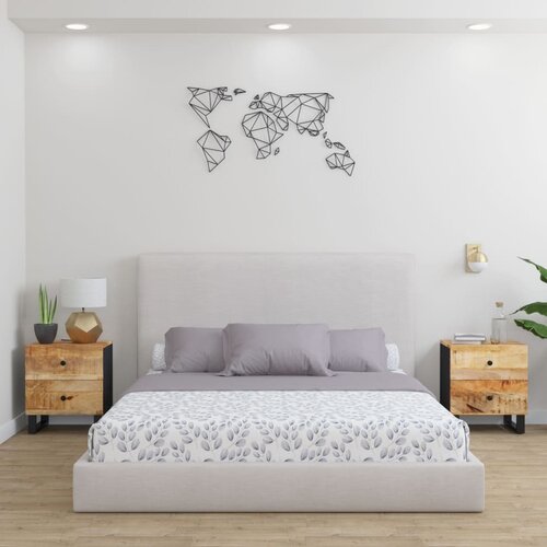 vidaXL Nočna omarica 2 kosa 40x33x46 cm trdna borovina Cene