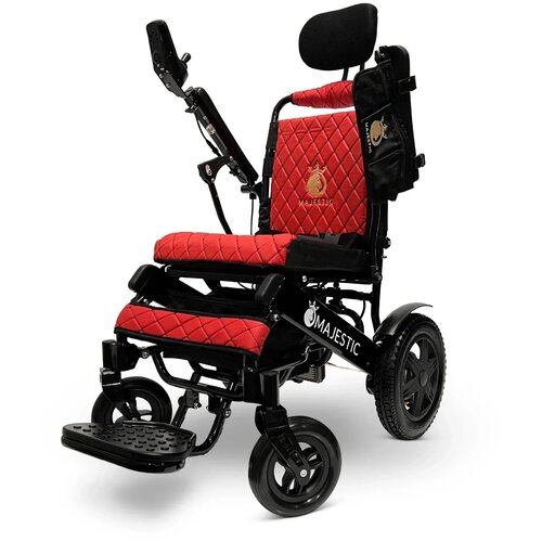 COMFY Električni invalidski voziček GO Majestic IQ 9000 - Daljinsko voden Barva Črna Blazina in naslonjalo Rdeča &Scaron;irina sedežne povr&scaron;ine 51 cm, (5000178175) Cene