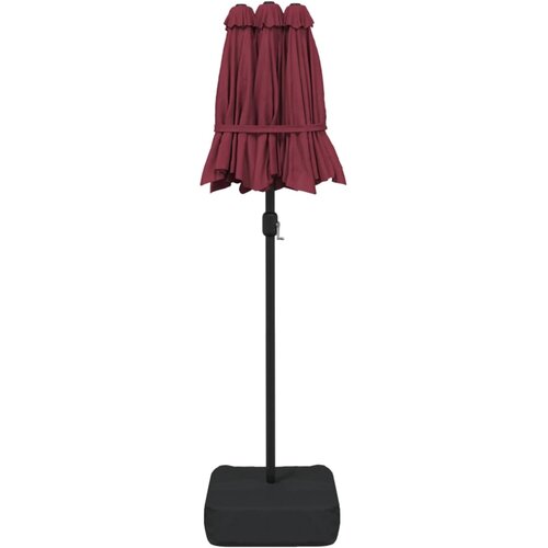  Dvostruki vrtni suncobran bordo 316 x 145 cm Slike