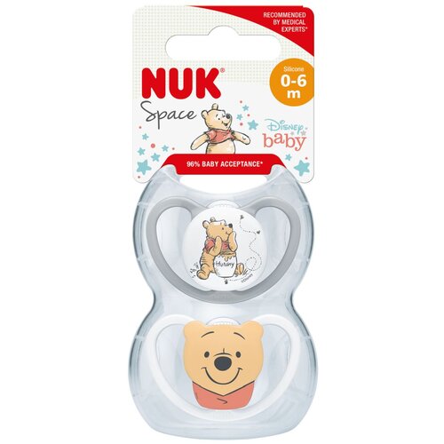 Nuk duda varalica - silikon Space Winnie the Pooh 0-6m multicolor Slike