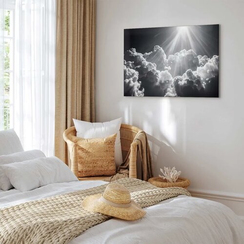  Slika - Hope in the Clouds: Inspiring Rays of the Sun – Awaken Emotions 120x80 Cene