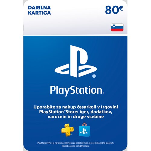 Sony PlayStation Network Card 80 EUR (SI) PSN SLOVENIJA Cene