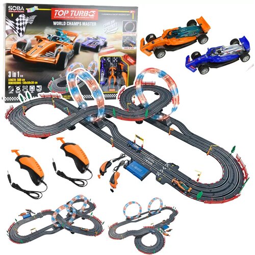 Lean Toys Dirkalna steza Super Flash Looping 3v1 Slike