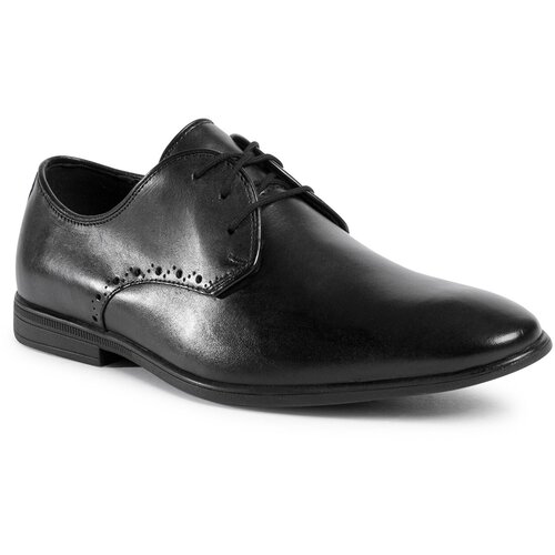 Clarks Nizki čevlji Bampton Park 261520877 Black Leather Slike