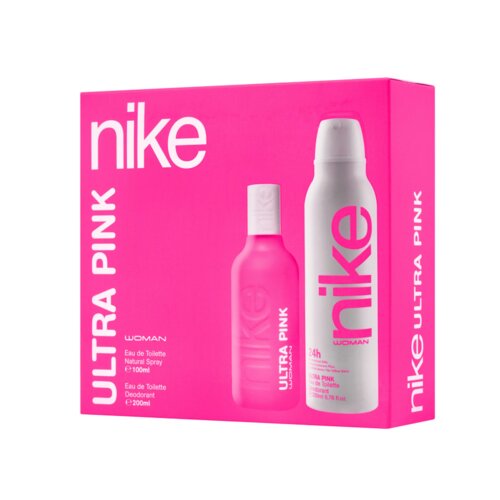 Nike Ženski toaletni set Ultra Pink, EDT, 100 ml + Dezodorans, 200 ml Slike