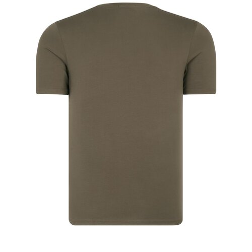 Dewberry T8569 BIKE COLLAR MENS T-SHIRT-PLAIN KHAKI Slike