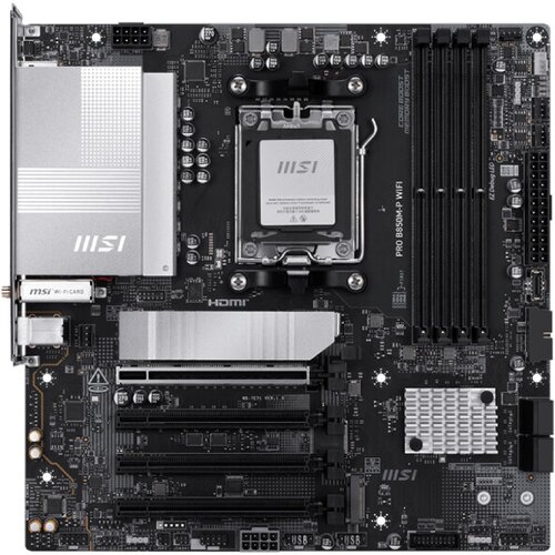 MSI PRO B850M-P WIFI AMD B850 Vtičnica AM5 Mikro ATX Slike