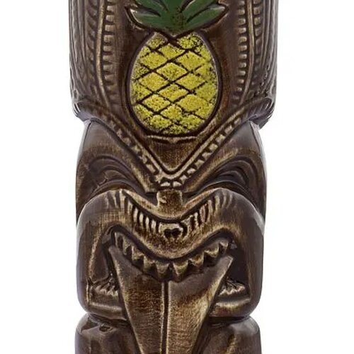 ich-zapfe Tiki skodelica Anaface Ananas 550 ml keramična rjava za koktejle, (5000217008) Cene