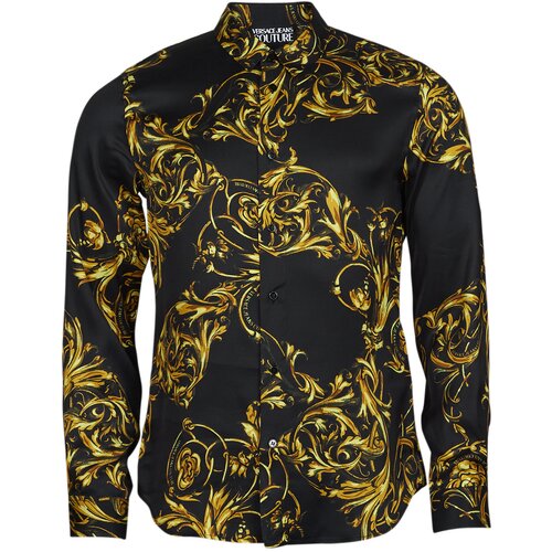 Versace Jeans Couture Srajce z dolgimi rokavi 72GAL2S0 Črna Slike