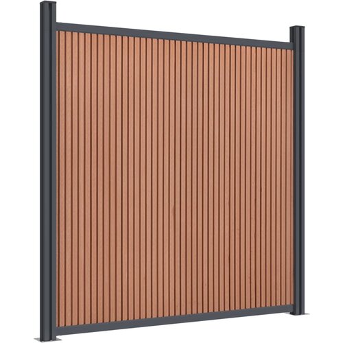 VidaXL Ograjni panel WPC rjav 180x186 cm, (21122976) Slike
