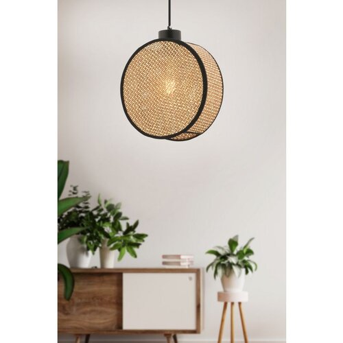 Opviq drum - beige, black beigeblack chandelier Cene