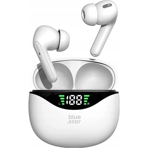 Blue Star bežične bluetooth slu&amp;scaron;alice tws T60 bele Slike