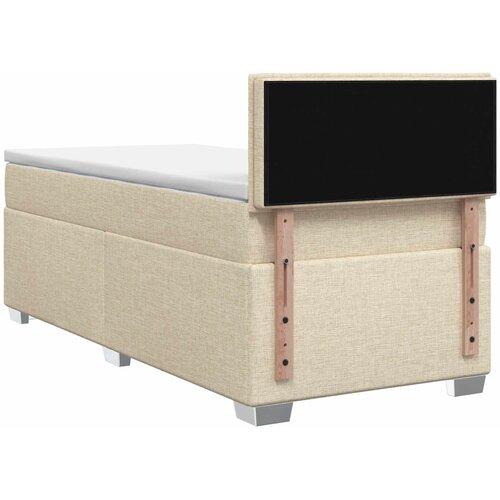  s box springom, madracem i LED-om Krem 80 x 200 cm Slike