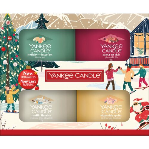 Yankee Candle Christmas Collection 4 Votive Candles darilni set Slike