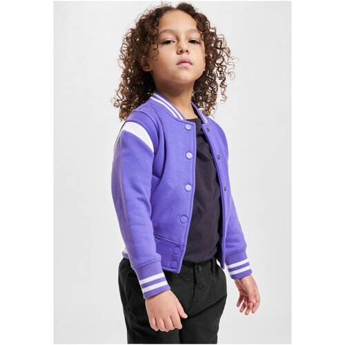 Urban Classics Inset College Sweat Jacket purpleday/white Cene