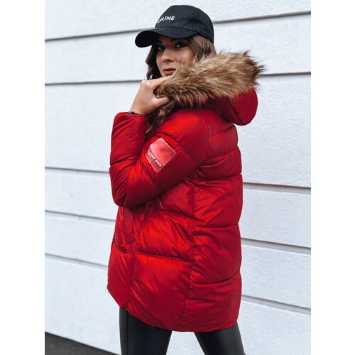 DStreet WESTEROS Women's Winter Jacket Red | ePonuda.com