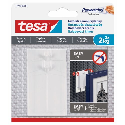 Tesa Samolepilni žebljiček za tapete in omet Tesa (nosilnost: 2 kg, 2 kos) Cene