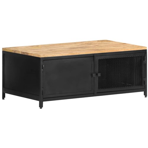  Klubska mizica 90x50x37 cm trden robusten mangov les Cene