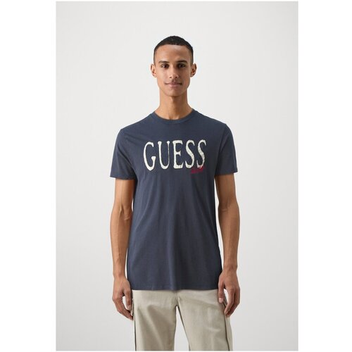 Guess Majice s kratkimi rokavi M4YI89 K9RM1 Modra Cene